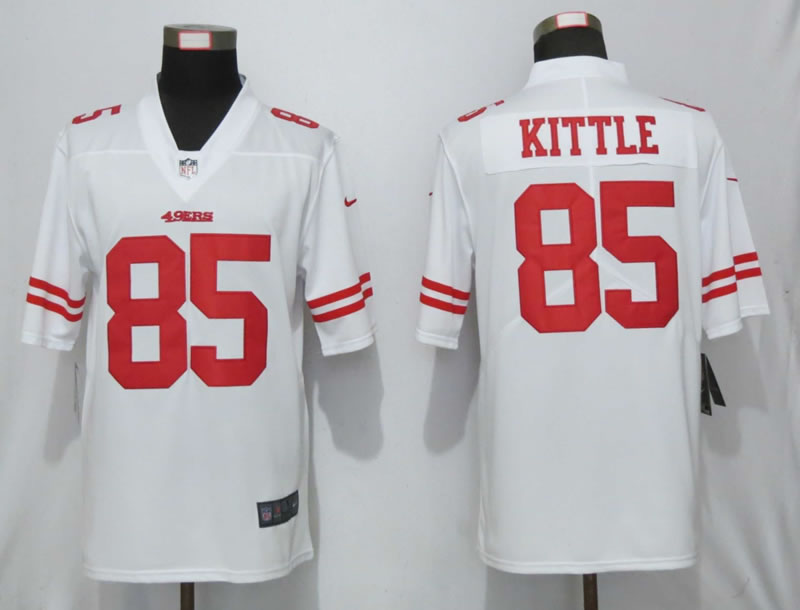 Nike San Francisco 49ers 85 Kittle White Vapor Untouchable Limited Jersey,We sell and wholesale Nike San Francisco 49ers 85 Kittle White Vapor Untouchable Limited Jersey on line form chian!